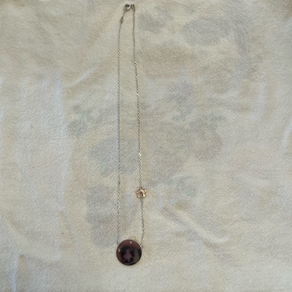 Silver Floral Parisian Necklace - Picture 4 of 5